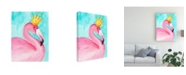 Trademark Global Regina Moore Flamingo Queen II Canvas Art - 19.5" x 26"